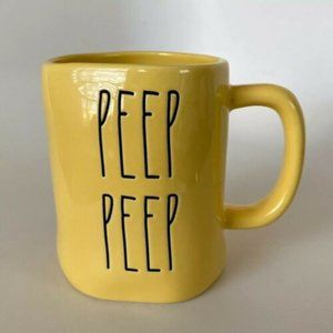 Rae Dunn "Peep Peep" Large Mug Yellow